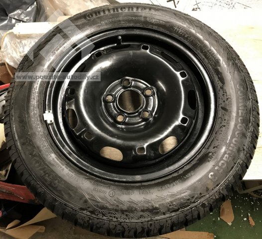 Ocelový disk 5Jx14 6Q0601027R pneu Continental 165/70 R14