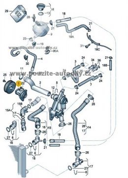 Vodní pumpa originál Seat 03D121005, 03D121013B