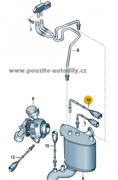 Čidlo teploty spalin 03L906088BH, 03L906088DK Seat