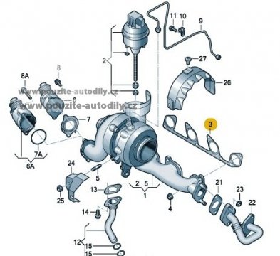 Těsnění 03L253039B, originál Seat