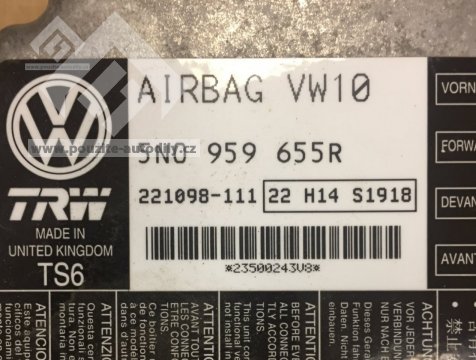Řídicí jednotka airbagu 5N0959655R, originál Seat