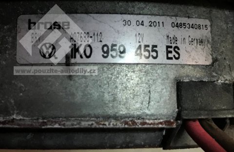 Ventilátor chladiče 1K0959455DG 1K0959455R, 1K0959455ES Seat