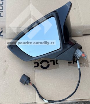 5F1857507P Levé zpětné zrcátko, elektrické, originál Seat Leon 5F III
